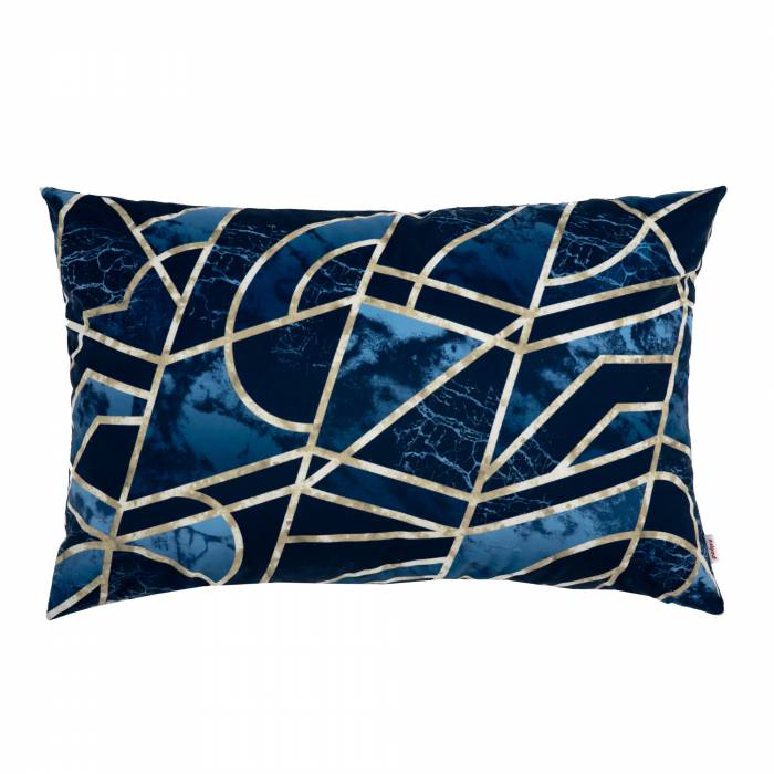 Glamour blue pillow rectangular 