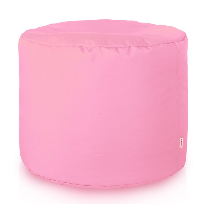 Light pink pouf roller outdoor