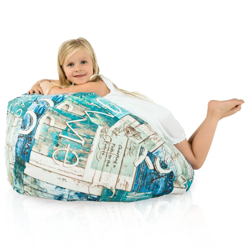 Kids Bean Bag Chair L - Premium Printed Fabric – view 112