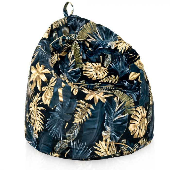 Golden leaves bean bag