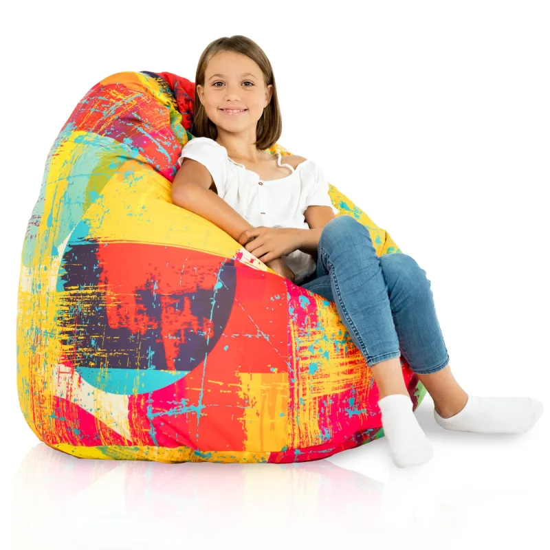 Stylish bean bag perfect for garden relaxation or outdoor use