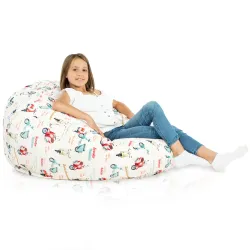 Large Bean Bag Chair XL - Premium Printed Fabric – view 99