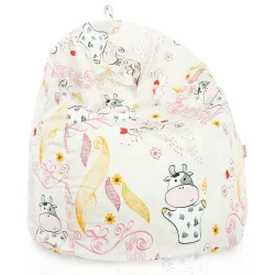 Bean Bag Chair - Premium Printed Fabric