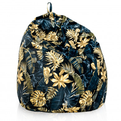 Golden leaves bean bag