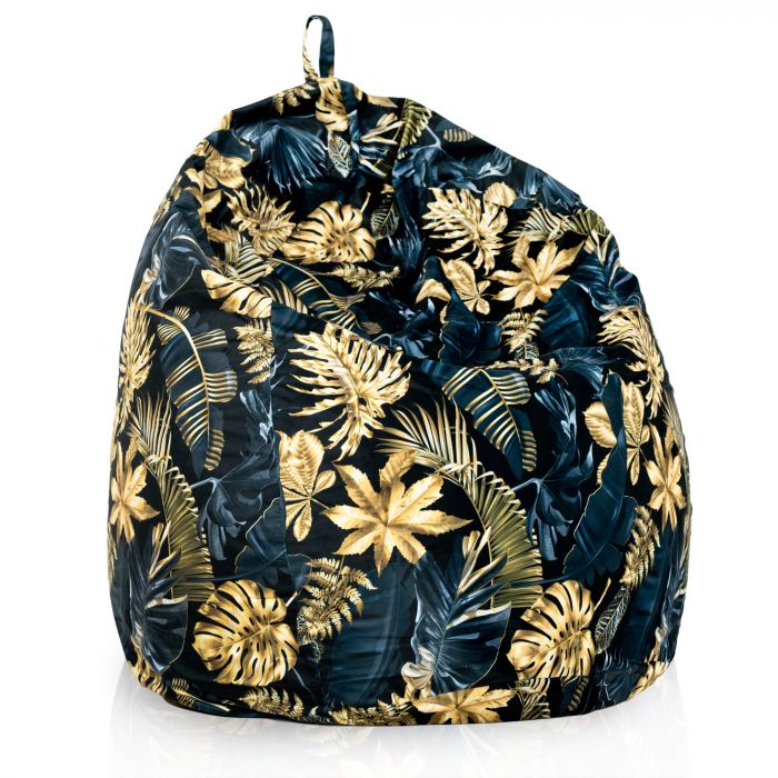 Golden leaves bean bag