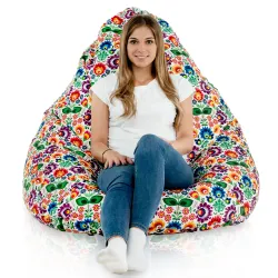Drop XXL Highback Bean Bag Chair - Premium Printed Fabric – view 60