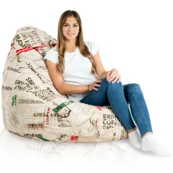 Drop XXL Highback Bean Bag Chair - Premium Printed Fabric – view 48