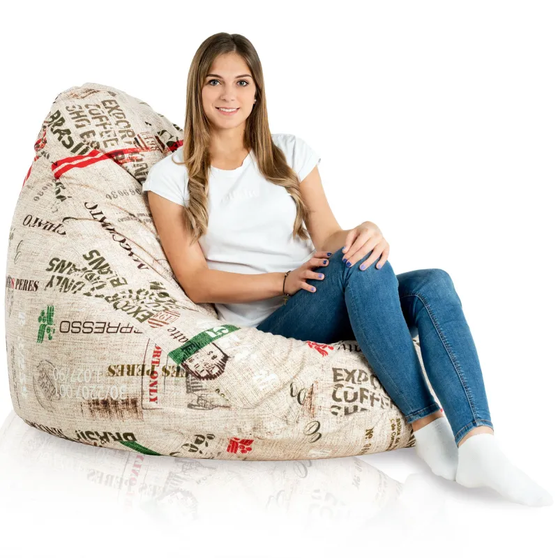 Drop XXL Highback Bean Bag Chair - Premium Printed Fabric – view 48