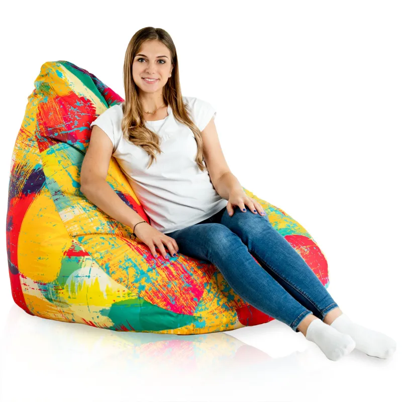 Drop XXL Highback Bean Bag Chair - Premium Printed Fabric – view 40