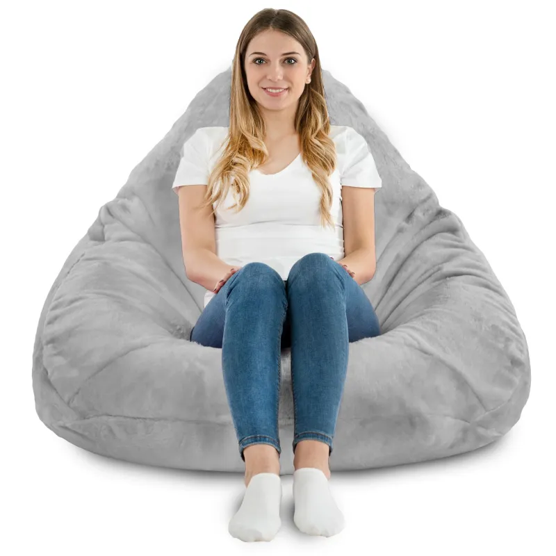 Drop XXL Highback Bean Bag Chair - Yeti Faux Fur – view 4