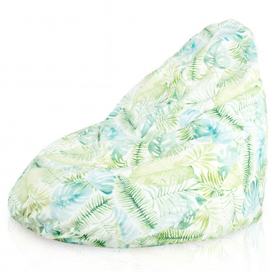 Painted monstera leaves bean bag Drop XXL 