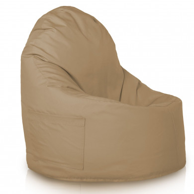Beige bean bag chair porto outdoor