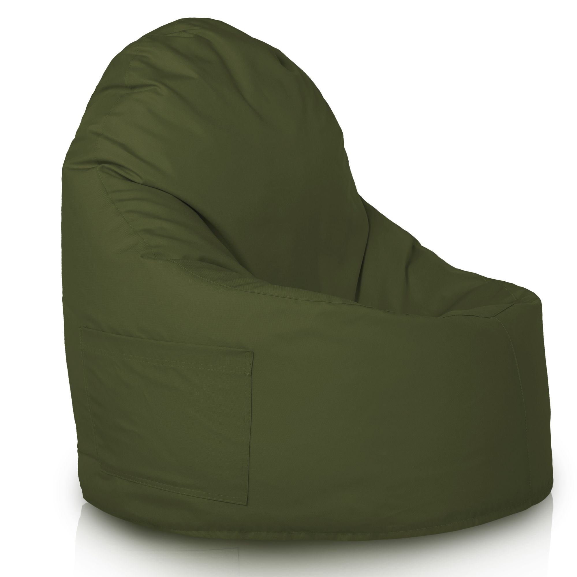 dark green bean bag chair