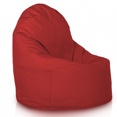 Dark red bean bag chair porto outdoor