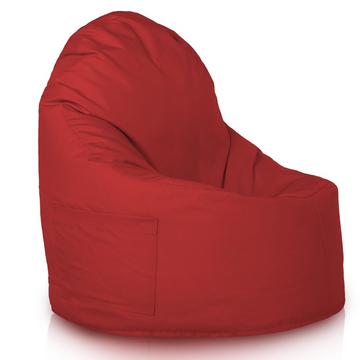 Dark red bean bag chair porto outdoor