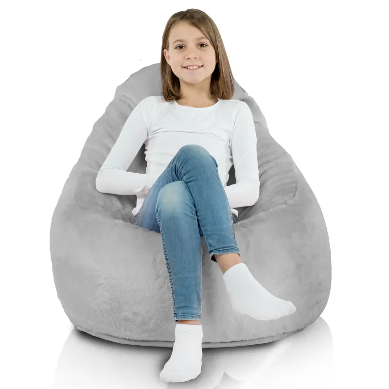 Porto Smart Bean Bag Floor Seat - Yeti Faux Fur – view 3
