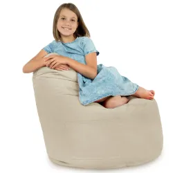Comfortable Porto bean bag chair in soft velvet for cozy spaces