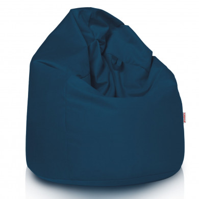 Navy blue XL large bean bag velvet
