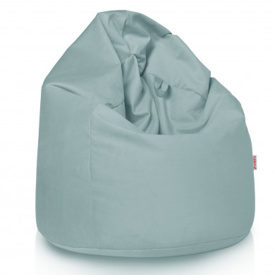 Mint large bean bag velvet