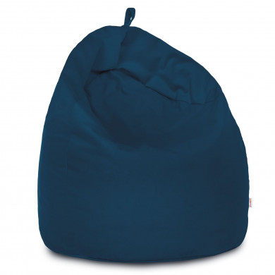 Navy blue bean bag XXL velvet