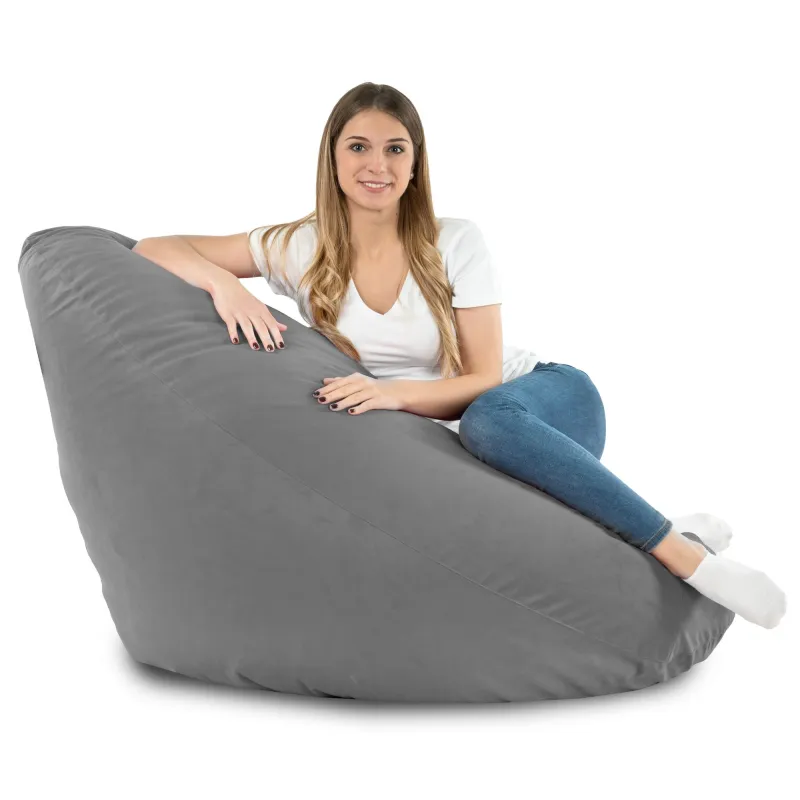 Drop XXL Highback Bean Bag Chair - Soft Velvet – view 56