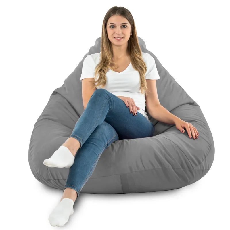Drop XXL Highback Bean Bag Chair - Soft Velvet – view 76