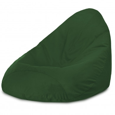 Dark green bean bag Drop XXL velvet