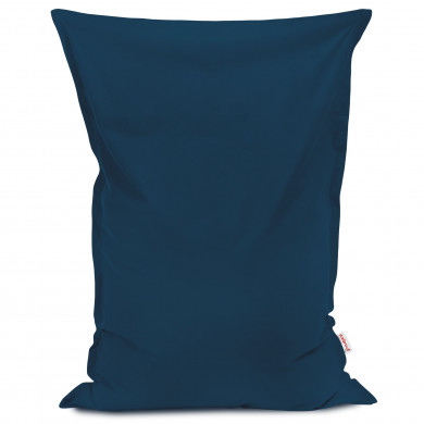 Navy blue bean bag giant pillow velvet