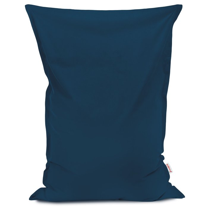 Navy blue bean bag pillow children velvet