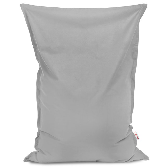 Light gray bean bag pillow children velvet