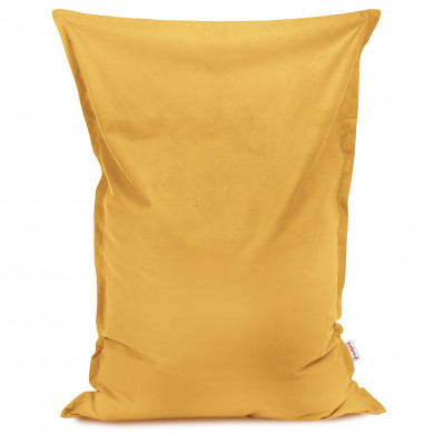 Mustard bean bag giant pillow velvet