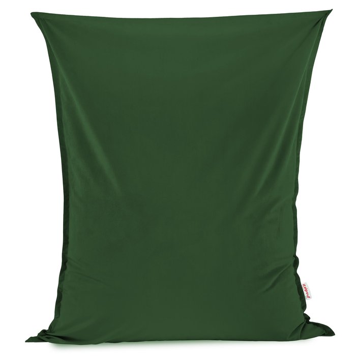 Dark green bean bag giant pillow XXL velvet