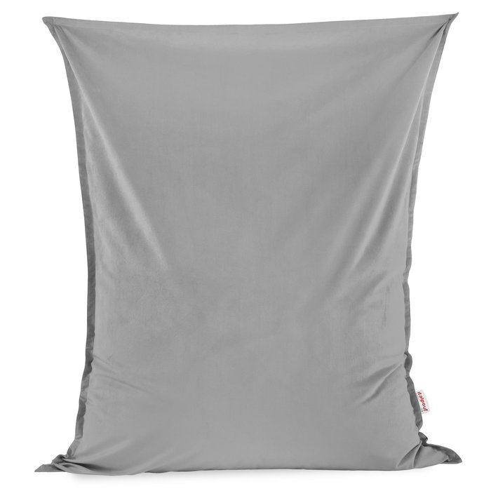 Light gray bean bag giant pillow XXL velvet