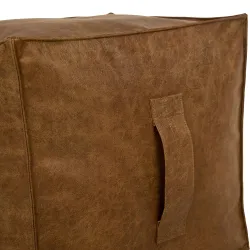 Square Cube Ottoman - Premium Genuine Leather – view 2