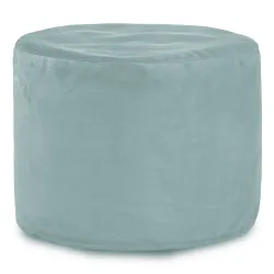 Round Cylinder Pouffe - Soft Velvet