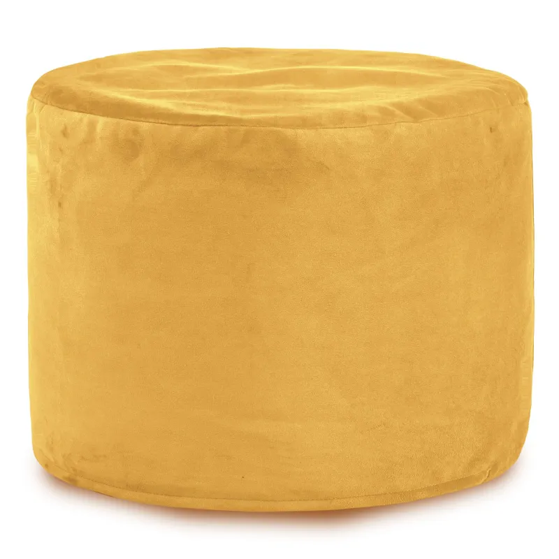 Round Cylinder Pouffe - Soft Velvet – view 10