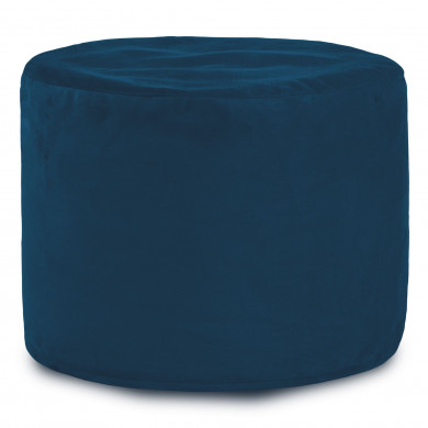 Navy blue pouf roller velvet