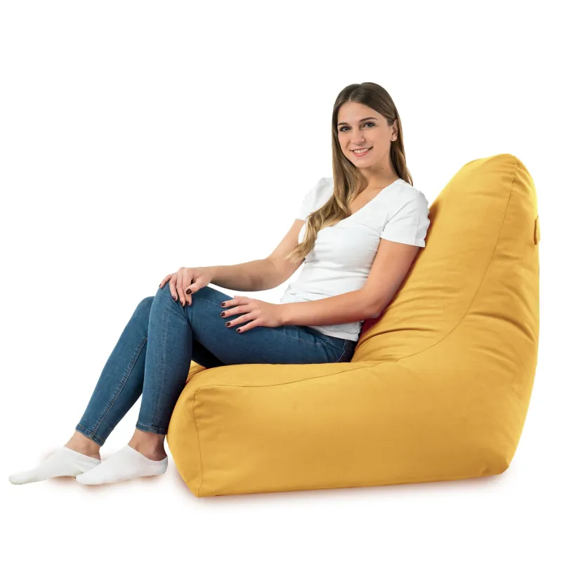 Bali Bean Bag Chair with Backrest - Soft Velvet – view 47