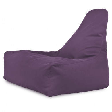 Purple bean bag chair bali velvet