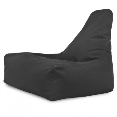 Dark grey bean bag chair bali velvet