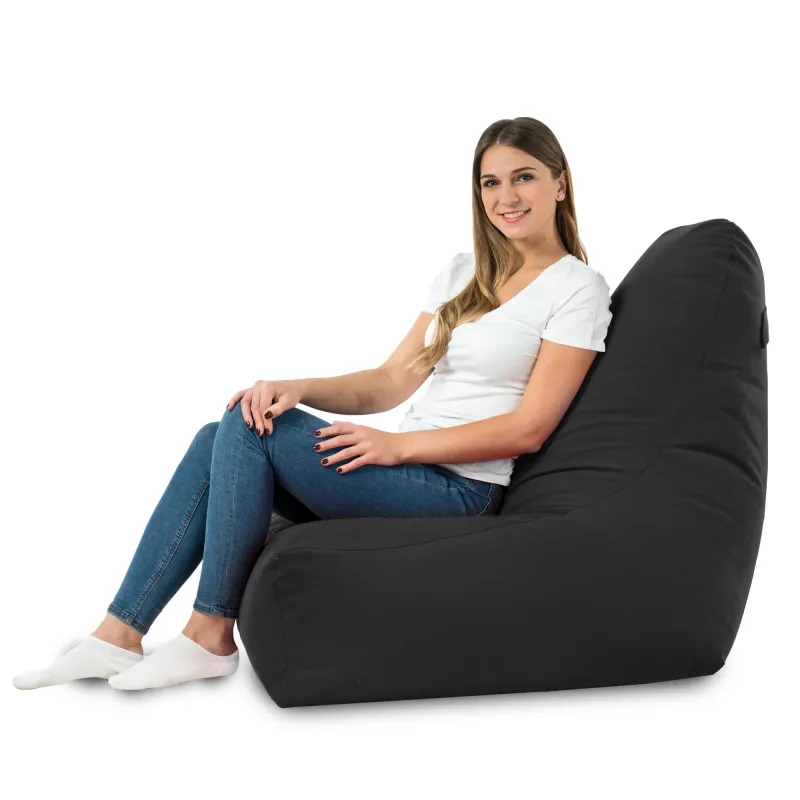 Bali Bean Bag Chair with Backrest - Soft Velvet – view 60