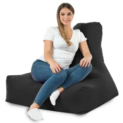 Bali Bean Bag Chair with Backrest - Soft Velvet – view 90