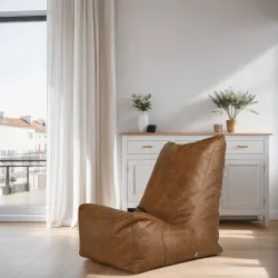 Giant Adult Bean Bag XXL Lounge Chair Disinto - Premium Genuine Leather – view 11