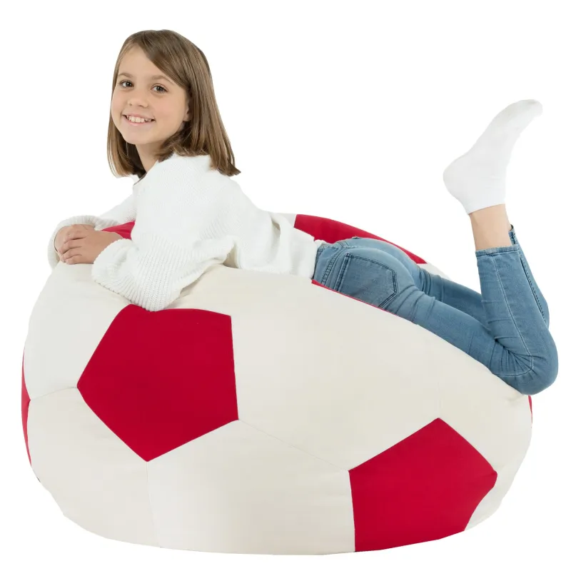 Bean Bag Chair Football XL Children - Soft Velvet – view 6