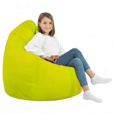 Lime XL large bean bag PU leather