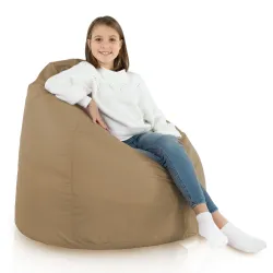 Beige XL large bean bag outdoor