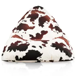 Cozy macchiato bean bag for lounging in the living room or garden