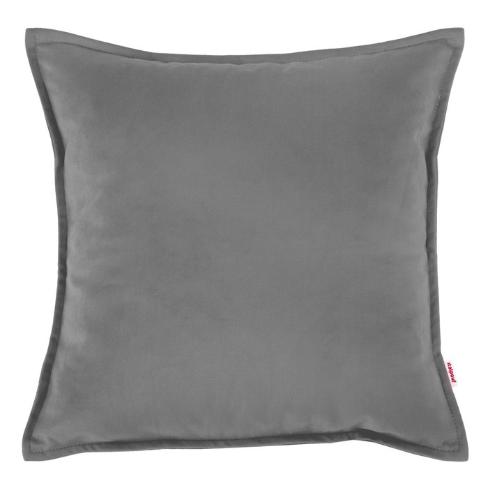 Gray pillow square velvet