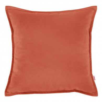 Coral pillow square velvet