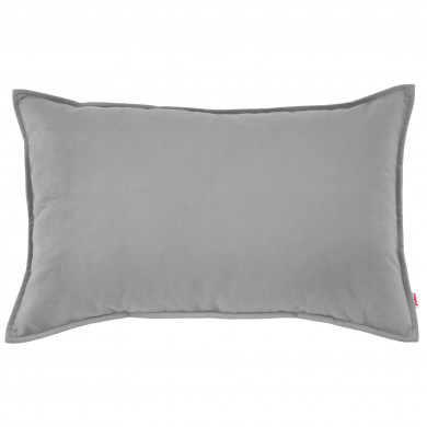 Light gray pillow rectangular velvet